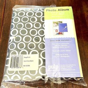 Pulp Black and White “Brag Book” Photo Album- NEW